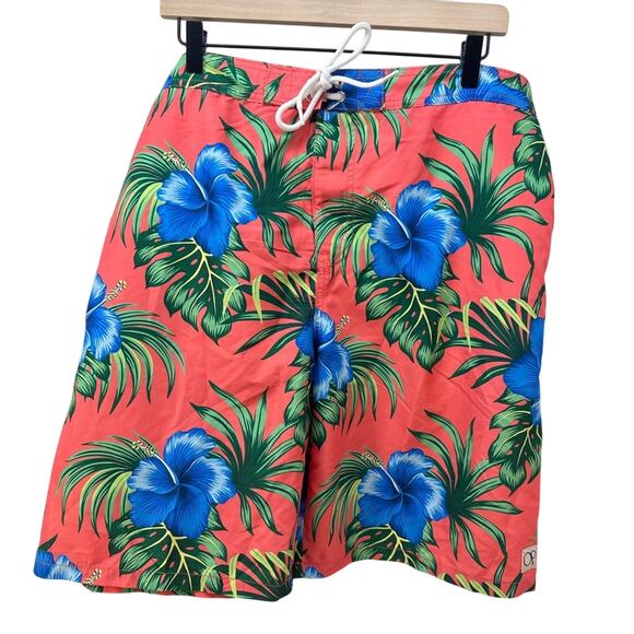Men’s 2XL Coral Floral Swim Shorts - Picture 1 of 10